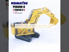 Komatsu PC8000-6 Mining Backhoe Excavator 1:50 Scale White Collector's Edition Die-Cast Model – No. 25026