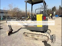 Used 2020 Volvo EC18D Mini Excavator 920 Hours France Origin Incl Breaker Bucket