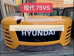 Factory Custom Excavator Engine Hood Cover Glass High Quality Replacement Part