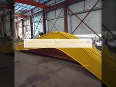 Customized Extended Long Reach Excavator Boom Arm Stick Demolition Attachment Q355B