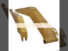 Customized Excavator Long Reach Telescopic Demolition Boom 3 Section Arm Attachment