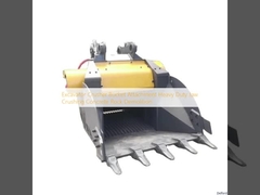 Excavator Crusher Bucket Attachment Heavy Duty Jaw Crushing Concrete Rock Demolition