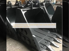 Customized Excavator Stone Bucket Clean Up Bucket Q355B High Strength Steel Part