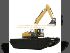 Customized Amphibious Excavator Pontoons Floating Undercarriage For 7-50 Ton Swamp Buggy