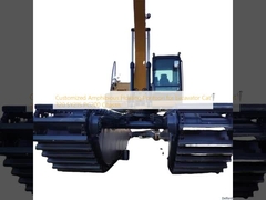 Customized Amphibious Floating Pontoon for Excavator Cat 320 SY215 PC200 Chassis