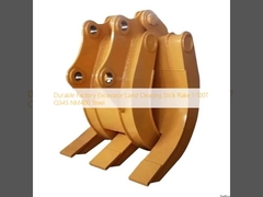 Durable Factory Excavator Land Clearing Stick Rake 1-100T Q345 NM400 Steel