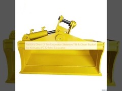 Factory Direct 3 Ton Excavator Skeleton Tilt & Clean Bucket for Komatsu PC30 Mini Excavator