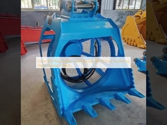 Excavator Roll Screen Sieve Bucket 360 Rotary Screening Wear Resistant Teeth