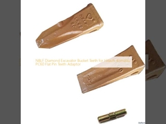 NBLF Diamond Excavator Bucket Teeth for Hitachi Komatsu PC60 Flat Pin Teeth Adaptor