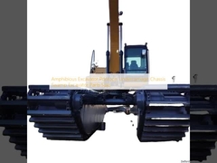 Amphibious Excavator Pontoon Undercarriage Chassis Swamp Excavator Parts Sale