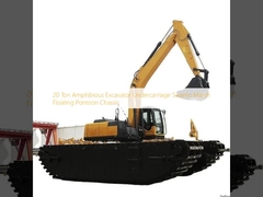 20 Ton Amphibious Excavator Undercarriage Swamp Marsh Floating Pontoon Chassis