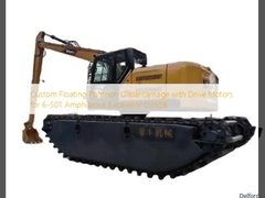 Custom Floating Pontoon Undercarriage with Drive Motors for 6-50T Amphibious Excavator Q355B