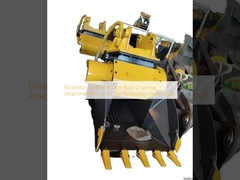 Excavator Crusher Bucket Rock Crushing Attachment for 12-30 Ton Excavators Heavy Duty