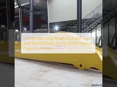 Customized Long Reach Excavator Boom Arm For DOOSAN DX225 DX470 Heavy Duty Attachment