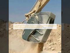 Customized   Excavator Bucket Stone Crusher Attachment for 20tons excavators Rock Breaking Q355B