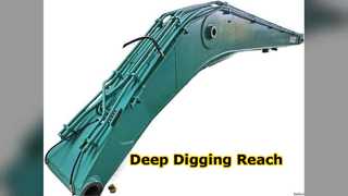 Zestaw przedłużający wysięgnika o dużym zasięgu do koparki