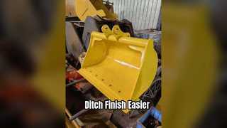 Excavator Grading Bucket Ditching Finishing