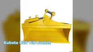 Kubota U20 Tilt Bucket Ditching Cleanup