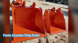 Tilting Mud Bucket Excavator Attachment