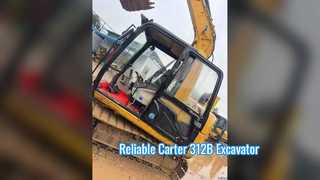 प्रयुक्त कार्टर 312बी उत्खनन विश्वसनीय हेवी ड्यूटी डिगर