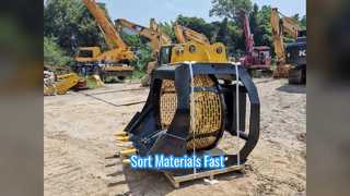 Сортировочный ковш экскаватора Быстрая сортировка материалов