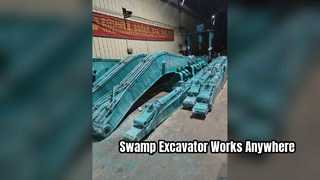 Amphibious Excavator Swamp Machine
