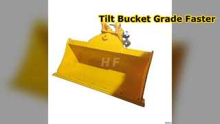 Excavator Tilt Bucket Grading Ditching Power